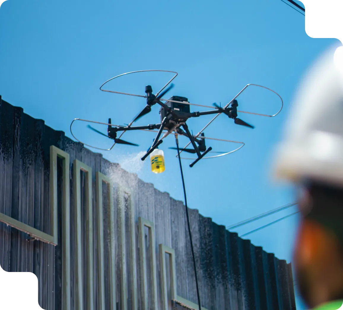 Atuação da Stratifly com drone